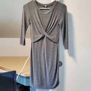 Charlotte Russe Heathered dress with cross front